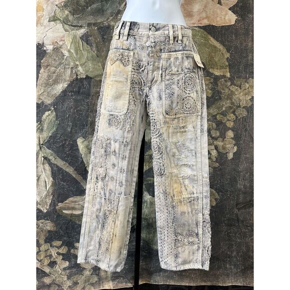 Free People Rancher Slouchy Jeans Size 24 - Picture 2 of 8